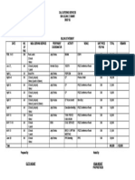 Cali Catering Billing Statement