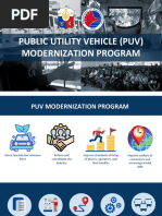 DOTr - PUV Modernization Program | PDF | Transport | Public Transport