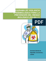 Programa de Vigilancia Epidemiológica para La Prevención Del Riesgo Biológico PG-GH-11