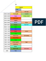 Jadwal Harian Mingguan