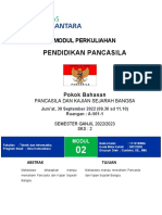 MODUL 2 PANCASILA DAN KAJIAN SEJARAH BANGSA (Jum'at, 30-9-2022 (09.30-11.10@A-501-1)