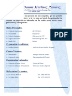 Curriculum Vitae Dayanara Dennis Martinez Ramirez Santo Domingo