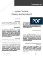 Info General Instalacion Uso y Cuidado CA PDF