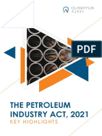 Petroleum Industry Act 2021 Key Highlights 230821