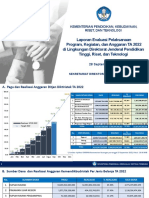 Pemantauan Program, Kegiatan, Dan Anggaran Diktiristek TA 2022