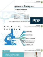 Homogeneous Catalysis: Katalis Homogen