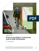 El Nou Locus Map 4.14 Funciona Amb El Radar de Bicicleta