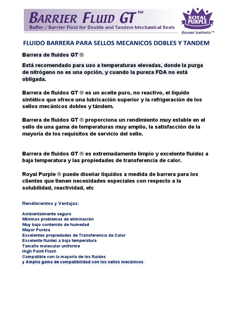 Traduccion Barrier Fluid GT PDF