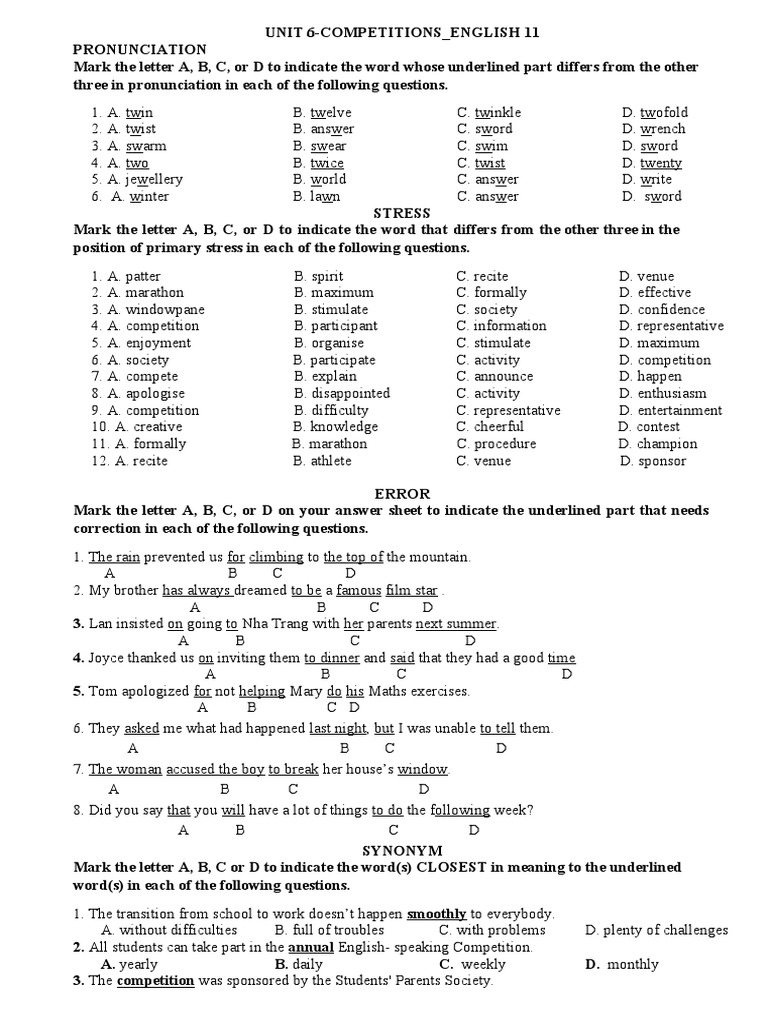 Unit 6 t pdf english language