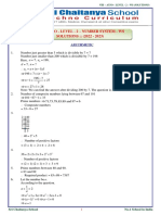 VIII - ATSO - LEVEL - 2 - NUMBER SYSTEM - WS - Solutions