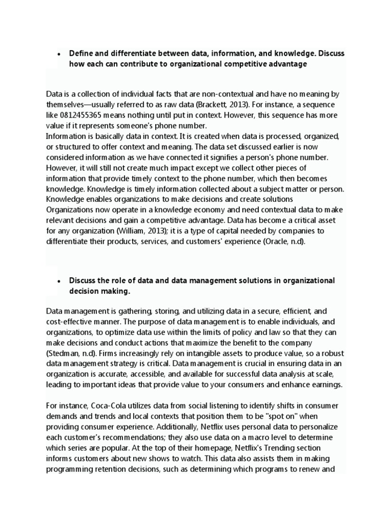 Data, Information, and Knowledge Explained | PDF | Data | Information