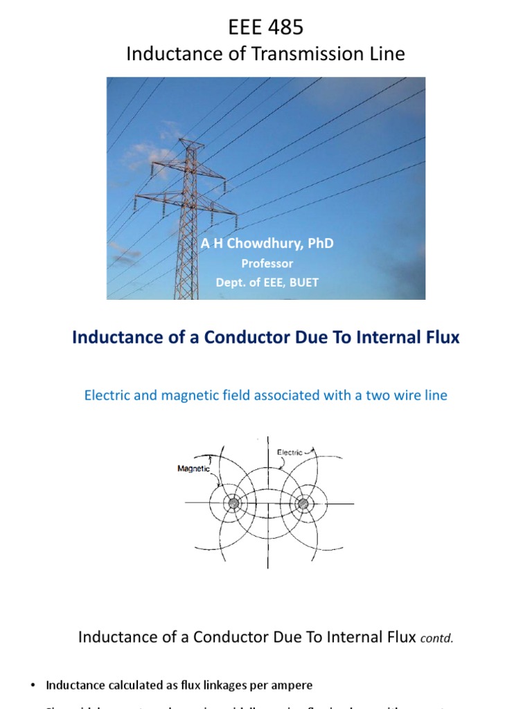 2 Inductance of Transmission Line PDF Inductance Materials