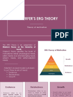 Alderfer's Erg Theory