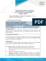 Guia de Actividades y Rúbrica de Evaluación - Unidad 1 - Tarea 2 - Identificar Peligros Eléctricos