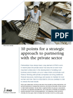 10 Points For A Strategic Approach To Partnering With The Private Sector