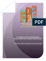 Buku Panduan Akademik Bagi Program Ijazah Doktor Pendidikan PDF