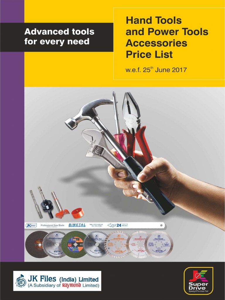 Hand Tool Price List 25062017 1 JK PDF
