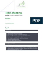 Activity Template - Meeting Agenda