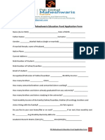 Education Fund Form PDF