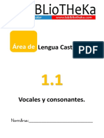 1.1 Vocales y Consonantes.