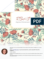 Red Flowers Planner Cover-A4 PDF