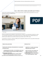 Cómo Afectan Las Aportaciones y Retiros de Las Cuentas Personales para El Ahorro - IDC PDF