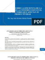 9.2.-Discucion Sobre La Industria de La Construccion en El Peru - Factores Que Afectan Su Productividad