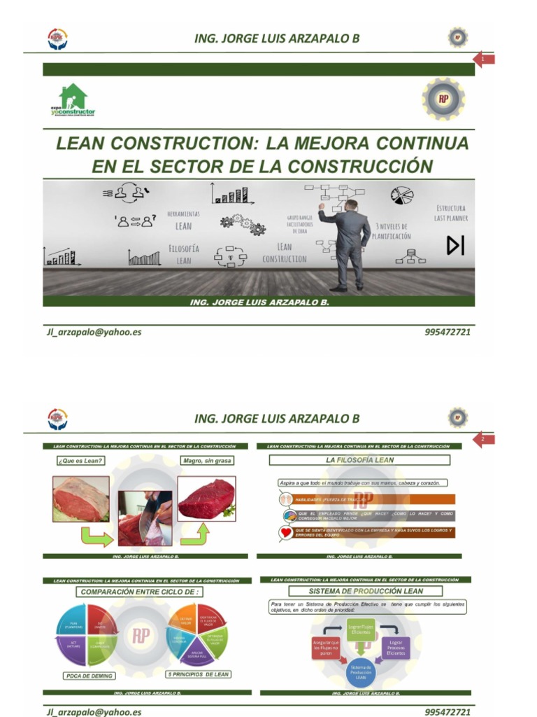 Lean Construction, La Mejora Continua en La Construccion | PDF