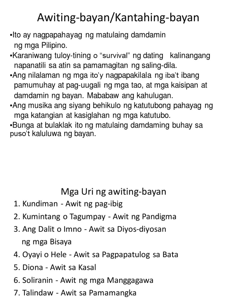 Awiting Bayan Pdf Pdf