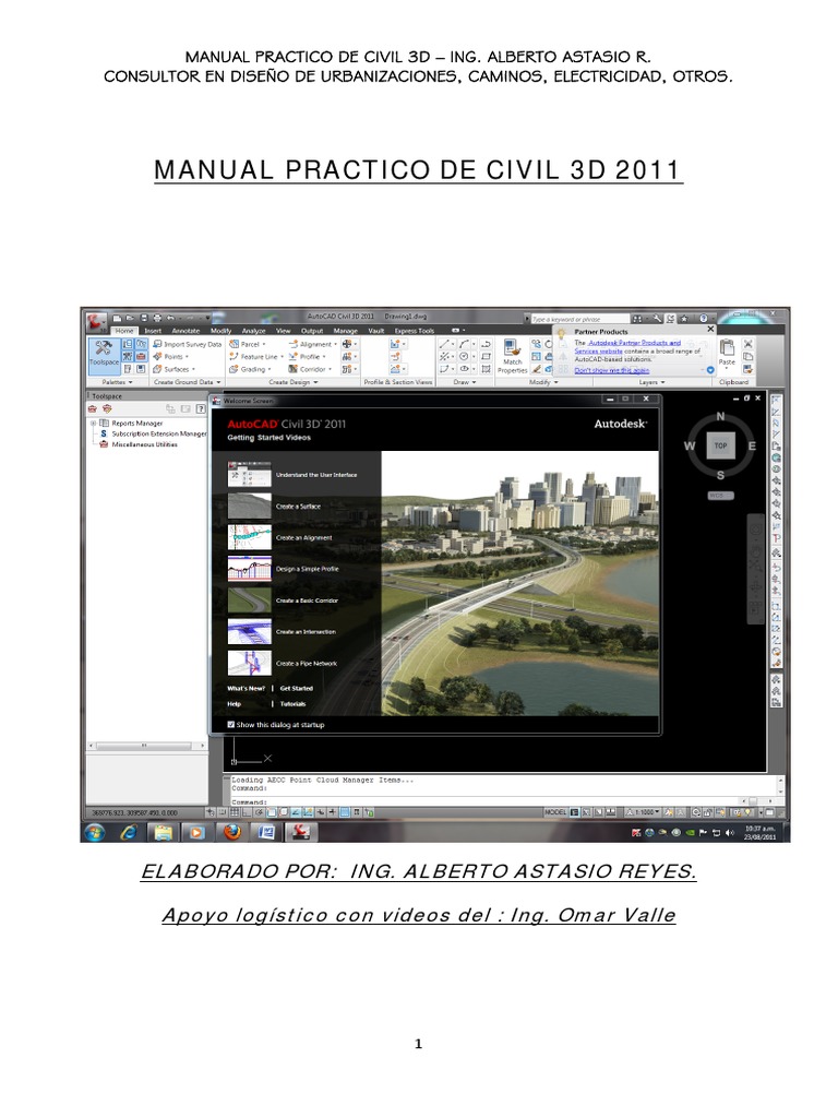 Manual Practico de Civil 3d Astasio | PDF