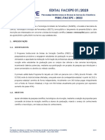 Edital FACEPE 01-2023 PIBIC 20231 PDF