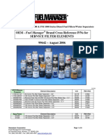 Stanadyne Diesel Fuel Filters Cross Reference Guide