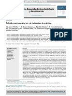 Revista Española de Anestesiología y Reanimación: Coloides Perioperatorios: de La Teoría A La Práctica