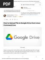 How To Upload File To Google Drive From Linux Command Line