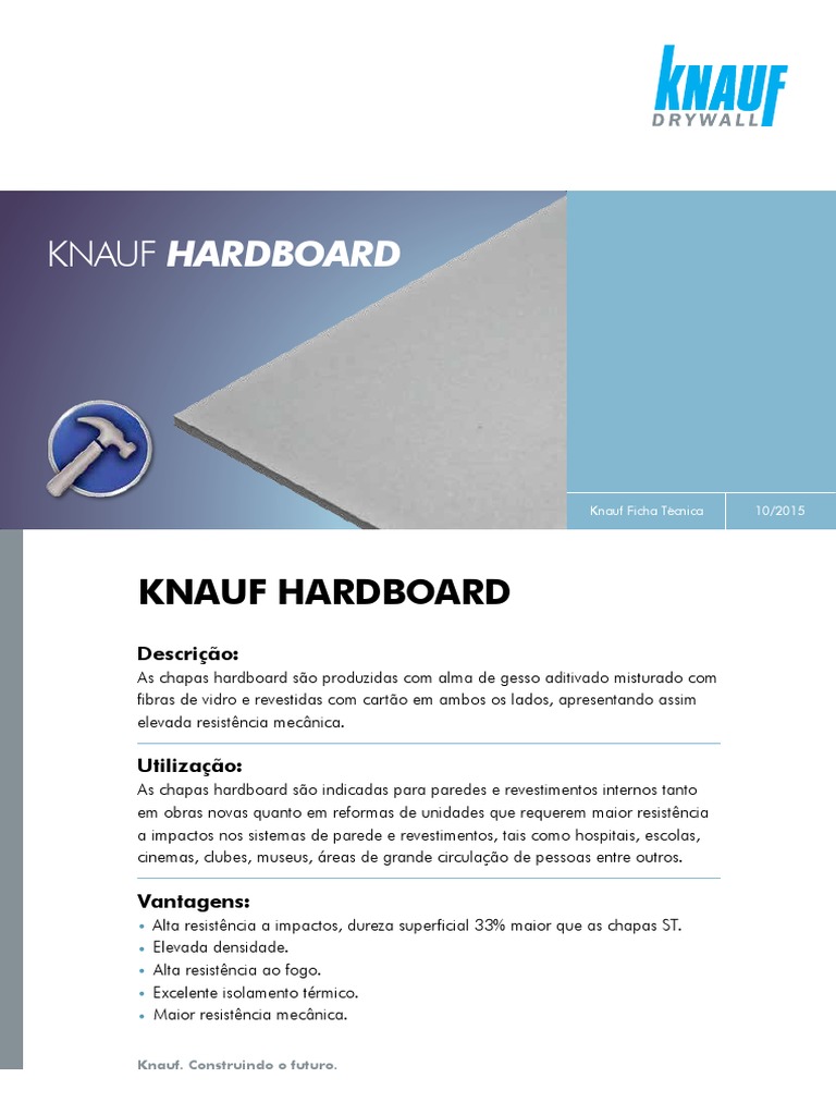 11 Hardboard Knauf 2016 Download Free PDF Engenharia Civil