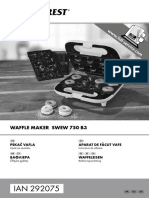SilverCrest IAN 292075 Waffle Maker PDF