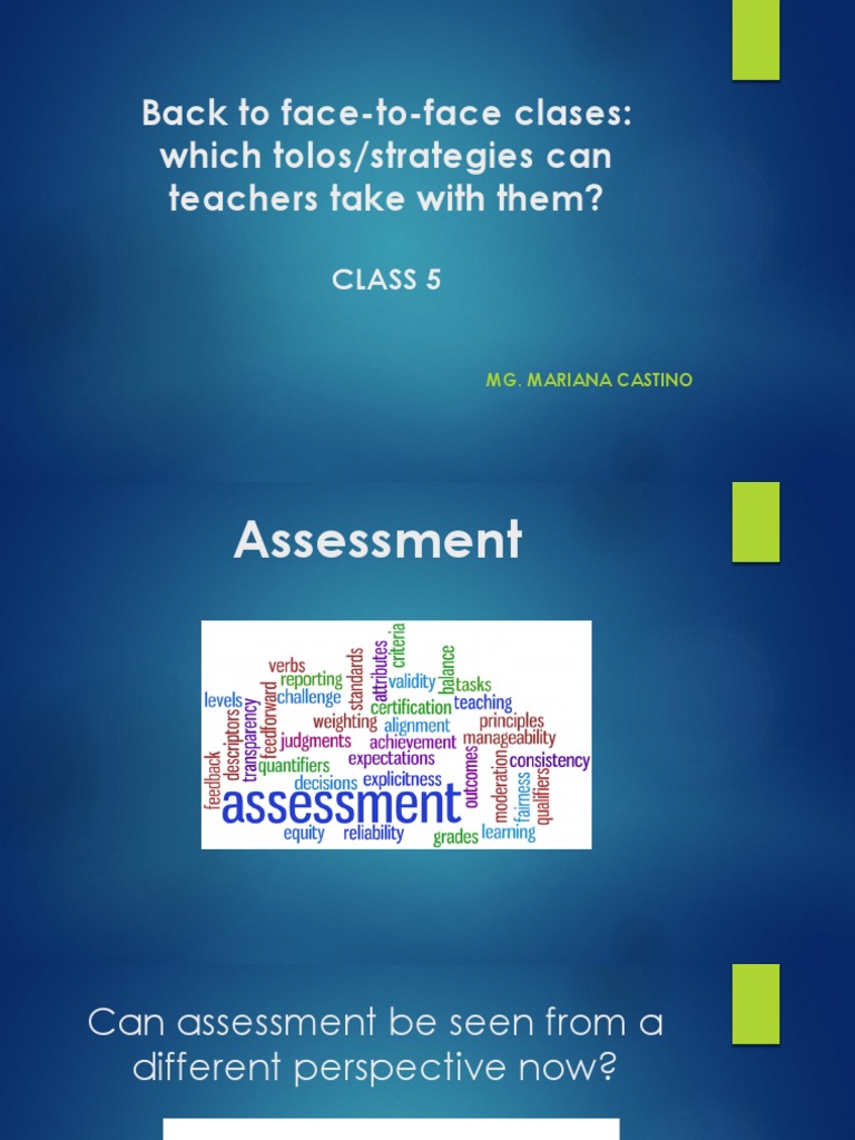 Back To Face-To-Face Clases Class 5 | PDF