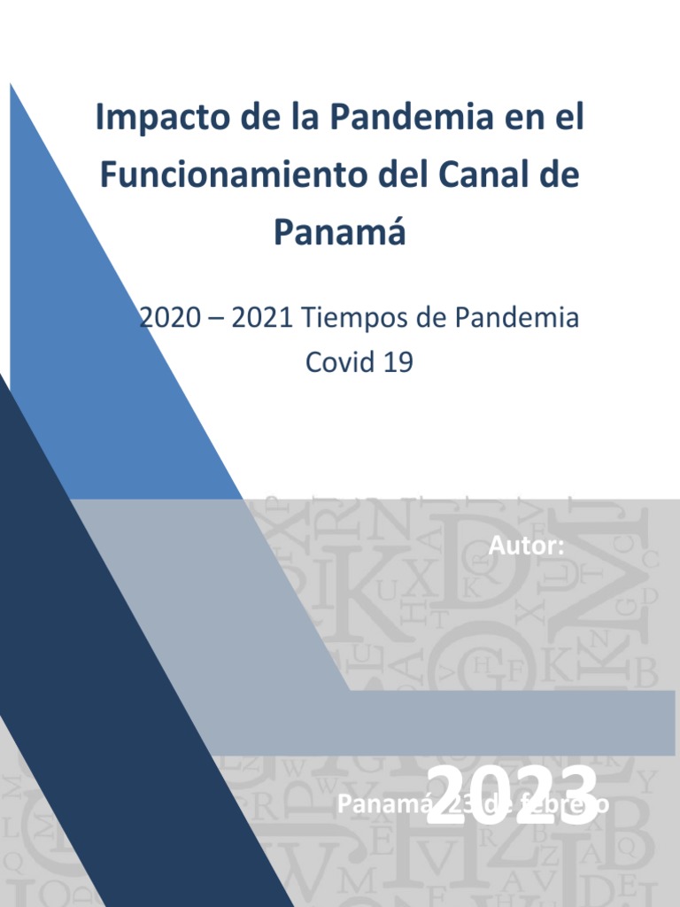 Impacto de la Pandemia en el Canal de Panamá | PDF | canal de Panama ...