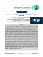 Role of Some of Mineral Nutrients in Biological Nitrogen Fixation Academy For Environment and Life Sciences