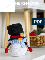 AMIGURUMI Snowman - Crochet - Pattern - CROCHETGNOME