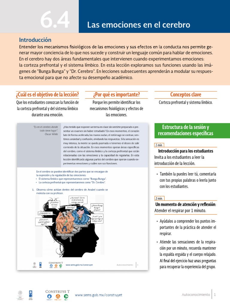 6.4 P Las Emociones en El Cerebro CExperimentales | PDF