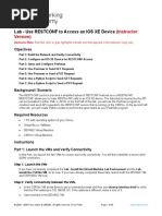 8.3.7 Lab - Use RESTCONF To Access An IOS XE Device - ILM