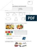 EVALUACION Diagnostica Kinder 2018