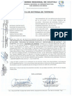 Acta de Entrega de Terreno - Iei N°702 y 435 PDF