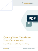 Calculation Issue Questionnaire Analysis