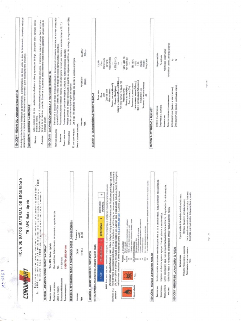 Me 0361 Make Up Secado Rapido Th Apk MSDS PDF