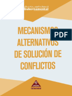 Mecanismos Alternativos de Solución de Conflictos