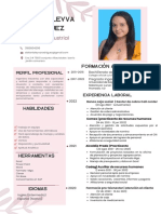 Currículum Marketing Manager Minimal Organic Rosa Palo PDF
