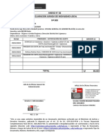 Declaración jurada de movilidad local por trámites