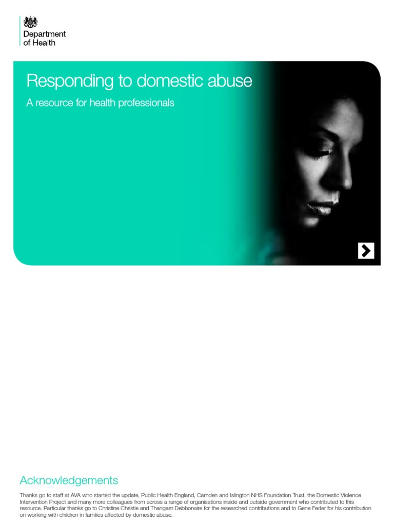 Dometic Abuse Guidance PDF Domestic Violence Violence